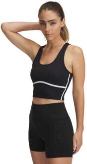 Under Armour Damestop Under Armour Meridian Piped Crop Tank Top in Zwart - maat