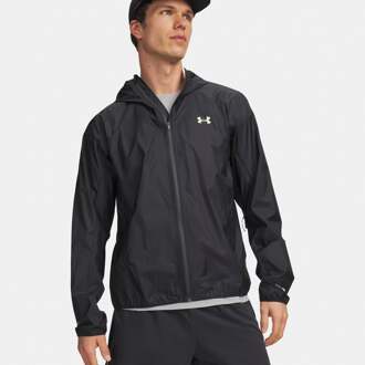 Under Armour Explor Trail Run Rain  Hardloopjas Heren-antraciet, lichtgroen - XL