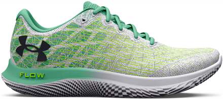 Under Armour FLOW Velociti Wind 2 Neutrale Schoen Dames-Wit,Groen - 37.5,38,38.5,39,40,40.5,41,42,42.5,43