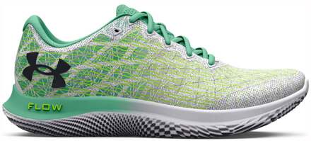 Under Armour FLOW Velociti Wind 2 Neutrale Schoen Dames-Wit,Groen - 40,40.5