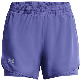Under Armour Fly By 2in1 Shorts Dames paars