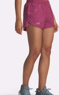 Under Armour Fly By 3in Hardloopshorts Dames-Roze,Roze - S