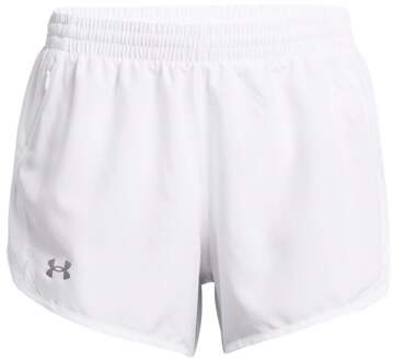 Under Armour Fly By 3in Hardloopshorts Dames-Wit - L,XL