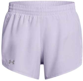 Under Armour Fly By 3in Hardloopshorts Dames wit - M