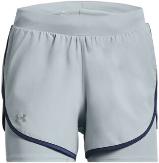 Under Armour Fly By Elite 2in1 Shorts Dames lichtgrijs - M