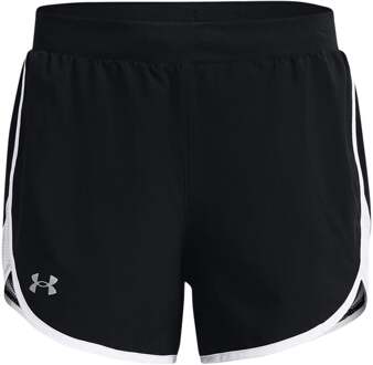 Under Armour Fly By Elite 5in Shorts Dames-Zwart,Wit - M