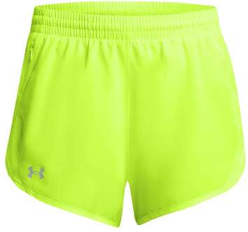 Under Armour Fly By Hardloopshorts Dames-Neongeel - S