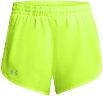 Under Armour Fly By Hardloopshorts Dames-Neongeel - XL
