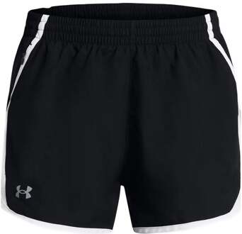 Under Armour Fly By Hardloopshorts Dames-Zwart,Wit - L