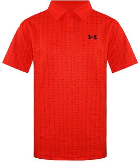 Under Armour gekraagde oranje Kids Performance Tee Box Poloshirt 1366429 296