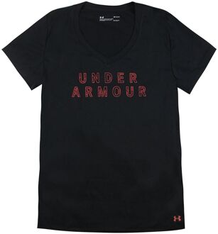Under Armour Grafisch Logo Korte Mouw Zwart Damest-shirt 1348032 003