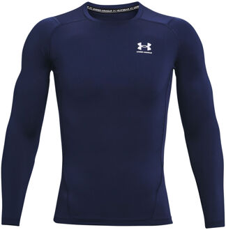 Under Armour HeatGear Armour Long Sleeve Compression Top - Midnight Navy/White - 2XL