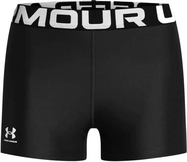 Under Armour Heatgear Authentics Shorty Short Voor Tennisballen Dames-Zwart - L