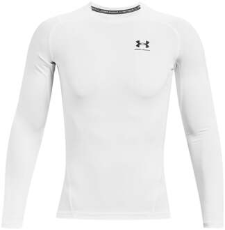 Under Armour Heatgear Comp Longsleeve Heren-Wit,Zwart - XL,XXL