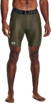 Under Armour Heatgear Compression Short donkergroen/wit - 2XL