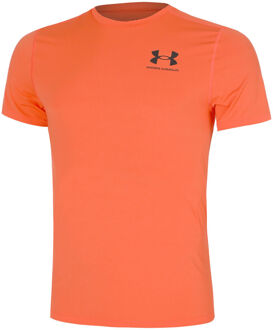 Under Armour Heatgear Fitted T-shirt Heren-Oranje - XL