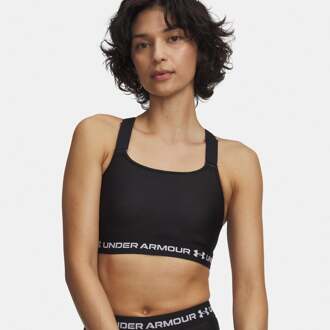 Under Armour HeatGear High Sport-bh Dames-zwart, wit - XS,S,M,L,XL