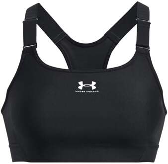 Under Armour Heatgear High Sport-bh Dames-Zwart,Wit - XS,S