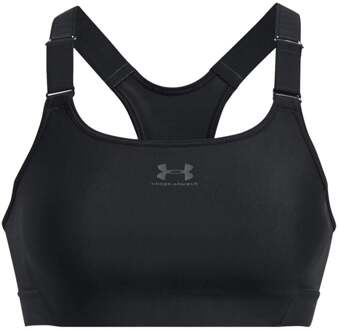 Under Armour Heatgear High Sport-bh Dames-Zwart,Zwart - XS