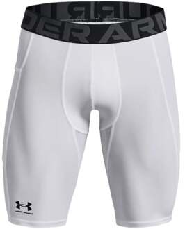 Under Armour Heatgear Long Shorts Heren-Wit - M