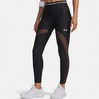 Under Armour HeatGear Mesh Tight Dames-zwart, wit - XS