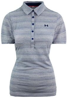 Under Armour HeatGear ShortSleeve Blue Womens Zinger Golf Poloshirt 1272340 487 Blauw