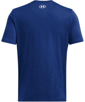 Under Armour Heren 1382911 432 logo t-shirt - maat M Blauw