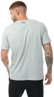Under Armour Heren Camo T-Shirt met Boxed Logo (Grijs)