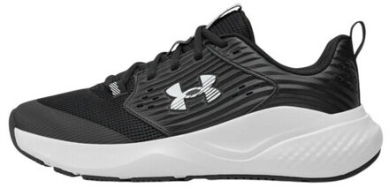 Under Armour Heren charged commit 4 leren sportschoenen Zwart - 44,5