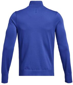 Under Armour Heren IntelliKnit Half Zip Hardlooptop (Blauw)