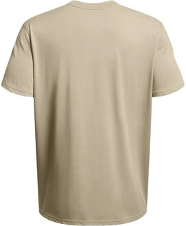 Under Armour Heren Label Zwaargewicht T-shirt (Bruin) - maat S