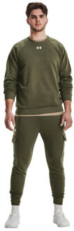 Under Armour Heren rival fleece crew hals trui - maat XL Groen