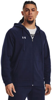 Under Armour Heren rival fleece full zip hoodie Blauw - M