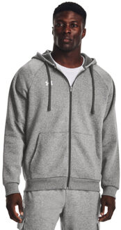 Under Armour Heren rival fleece full zip hoodie - maat S Grijs