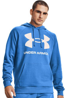 Under Armour Heren rival fleece hoodie Blauw - M