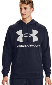 Under Armour Heren rival fleece hoodie Blauw - XL