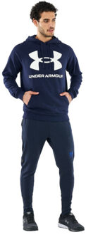 Under Armour Heren rival groot logo fleece training hoodie Blauw - XXL / XXXL