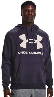 Under Armour Heren rival groot logo fleece training hoodie - maat S Paars