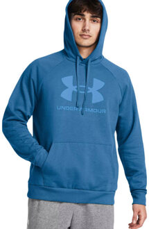 Under Armour Heren rival logo fleece hoodie Blauw - M