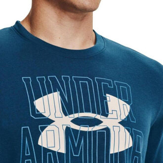 Under Armour Heren rival terry logo sweatshirt Blauw