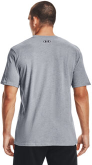 Under Armour Heren Sportstyle T-shirt met korte mouwen (Licht staal Heather/Zwart) Lichtgrijs - 3XL