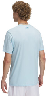 Under Armour Heren t-shirt met korte mouwen en gestapeld logo - maat XL Blauw