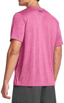 Under Armour Heren-T-shirt met korte mouwen Under Armour Tech Vent Geotessa in Roze - maat M