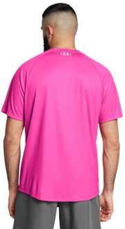 Under Armour Heren-T-shirt Under Armour Tech Emboss in Roze - maat L