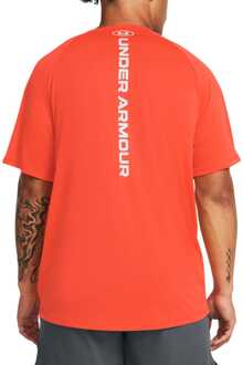 Under Armour Heren-T-shirt Under Armour Tech Reflecterende Korte Mouw in Oranje - maat S