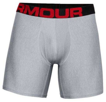 Under Armour Heren tech boxershorts (set van 2) - maat S Grijs
