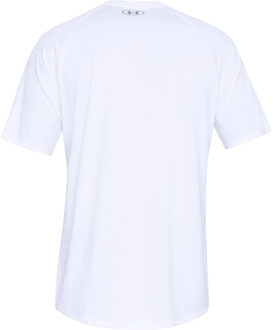 Under Armour Heren-Tech T-Shirt (Wit/Grijs) - S