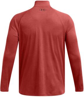 Under Armour Heren Tech Textured Half Zip Top (Rood) - S