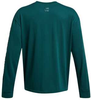 Under Armour Heren Under Armour Hw Tonal Wordmark Long Sleeve T-shirt in Groen