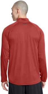 Under Armour Heren Under Armour Tech Textured Half-Zip Top in Oranje